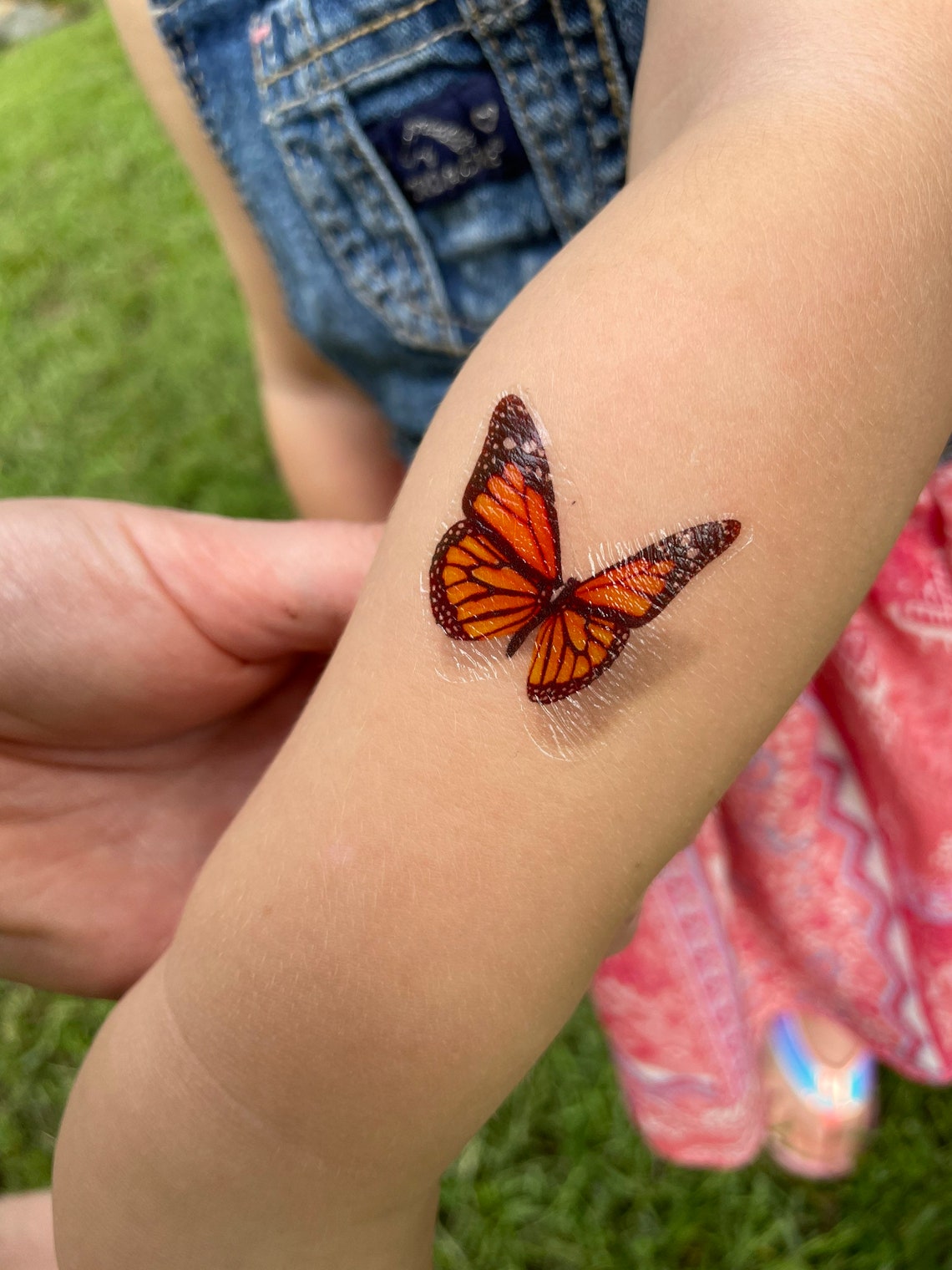 Monarch Butterfly Temporary Tattoo Sheet Butterfly Tattoos Etsy