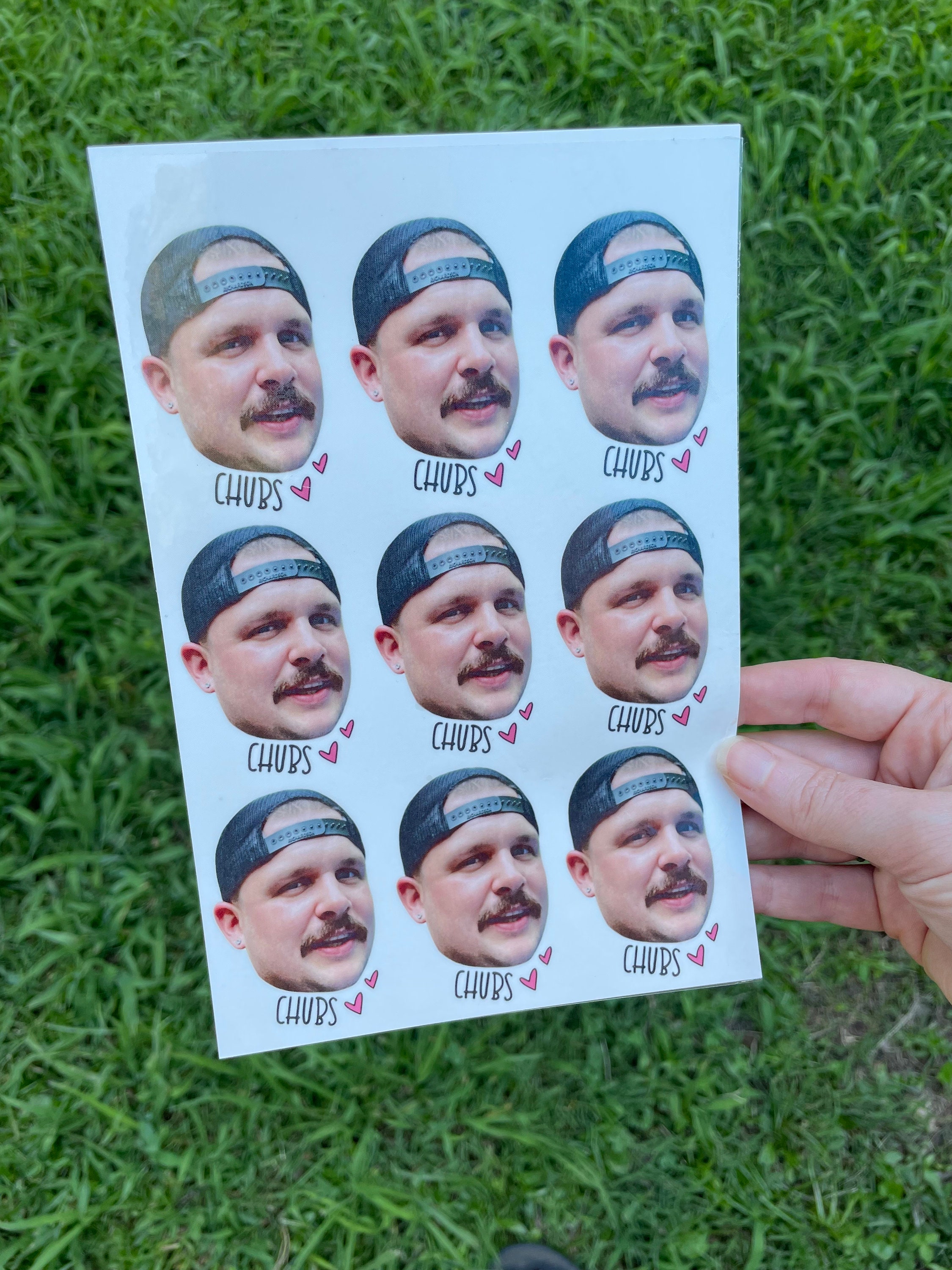 9 Custom Face Tattoos, Temporary Tattoo Sheet, Bachelorette, Birthday, Any Celebration!