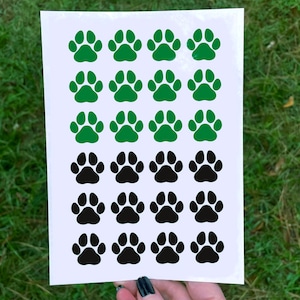 Custom Paw Print Tattoos, Choose Your Colors, Spirit Tattoos