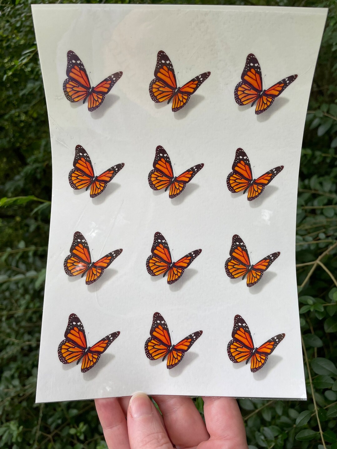 Monarch Butterfly Temporary Tattoo Sheet Butterfly Tattoos - Etsy