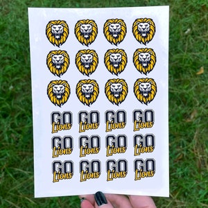 Custom School Spirit Tattoos, Temporary Tats, Your Mascot, Your Team