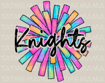 Knights PNG, Pom Pom, Digital Download, Spirit Design, Trending PNG