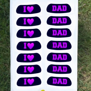 I “HEART&quot; DAD, Eye Black Temporary Tattoos, Father’s Day, Baseball, Softball, Trending