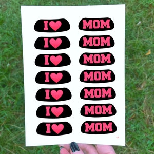 I “HEART&quot; MOM, Eye Black Temporary Tattoos, Mother’s Day