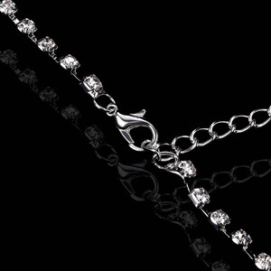 rhinestone tie necklace