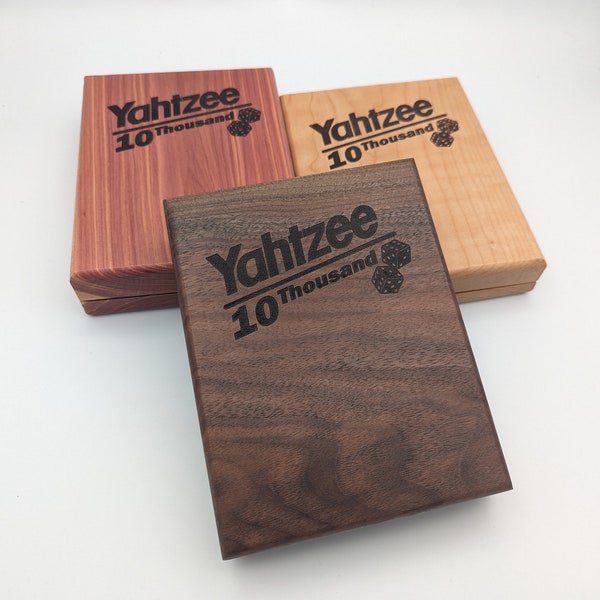 CNC Files: Yahtzee / Ten Thousand Travel Dice Game Boxes