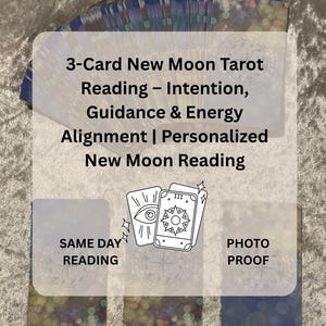 3-kaarten tarotlezen nieuwe maan: intentie, begeleiding en energie-uitlijning | Gepersonaliseerde maanlezing
