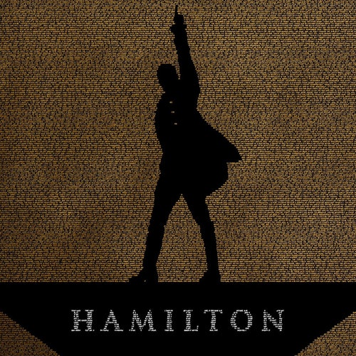 Hamilton Handwritten Script Poster Etsy