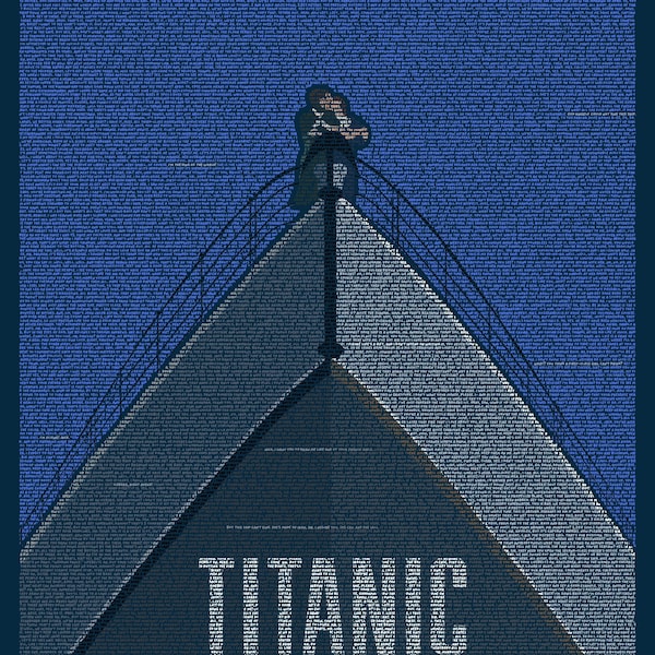 Titanic - Affiche manuscrite du film