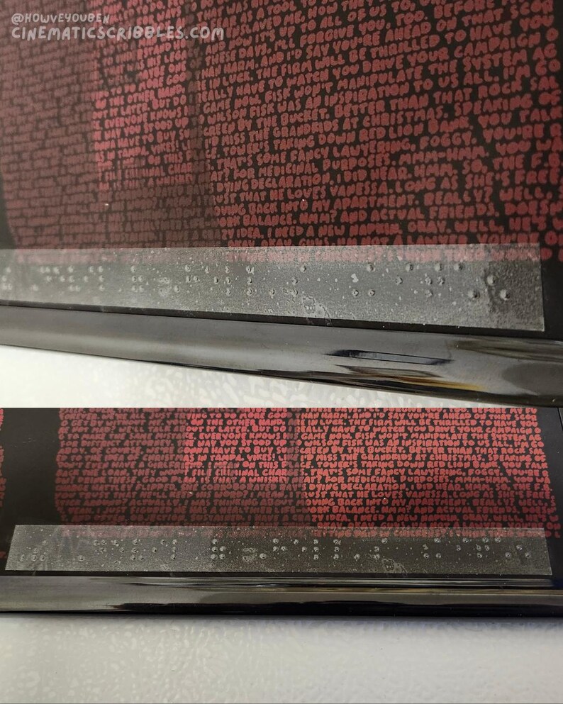 Daredevil Script Daredevil (S3E12/13) - Handwritten Script Poster With Braille - Etsy
