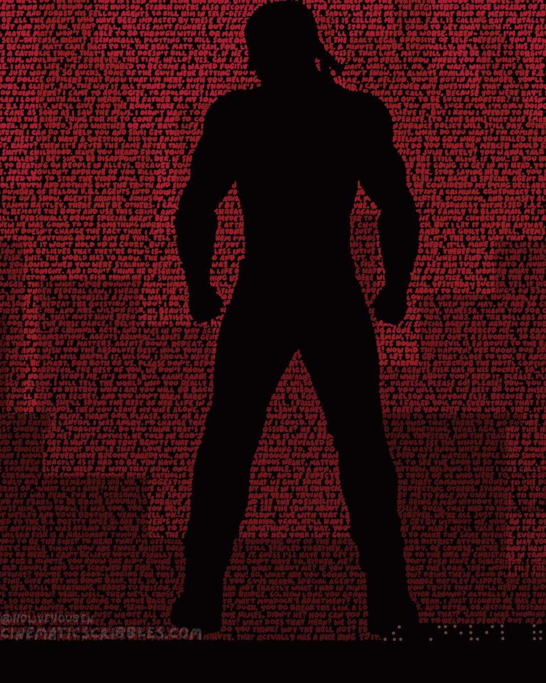 Daredevil Script Daredevil (S3E12/13) - Handwritten Script Poster With Braille - Etsy