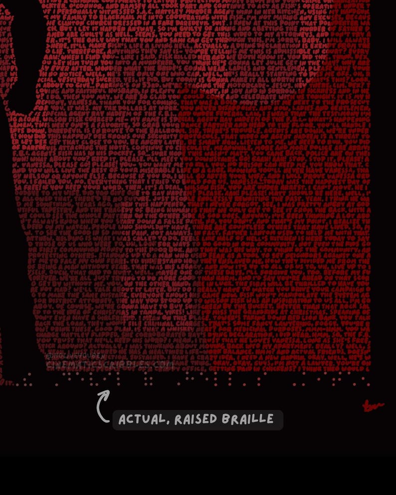 Daredevil Script Daredevil (S3E12/13) - Handwritten Script Poster With Braille - Etsy