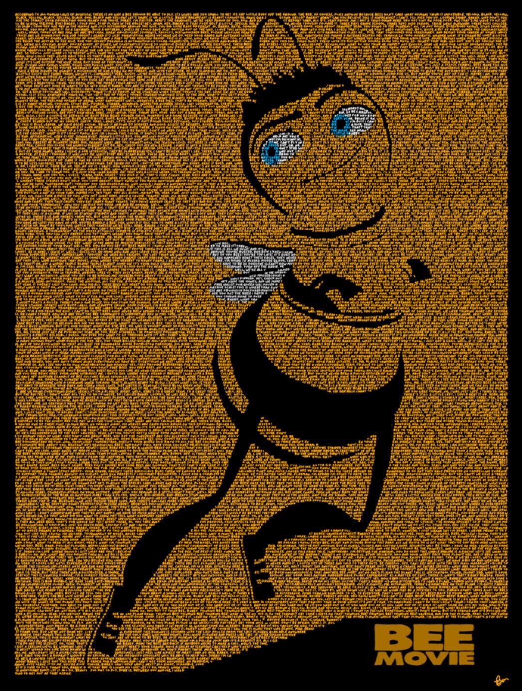 The Entire Bee Movie Written Out by Hand Etsy