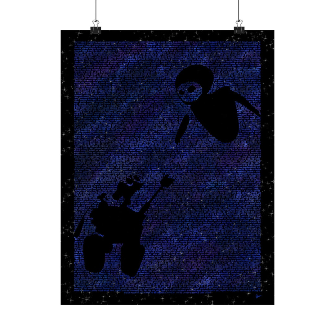 WALLE Handwritten Script Poster Etsy