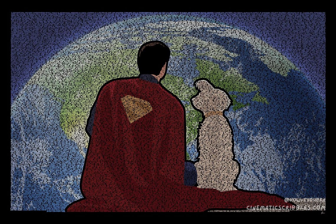 Superman (2025) - Handwritten Script Poster - Etsy