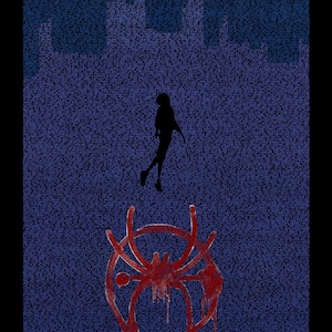 Into the Spider-Verse - Handwritten Script Poster