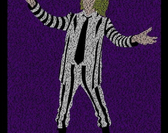 Beetlejuice - Handwritten Script Poster