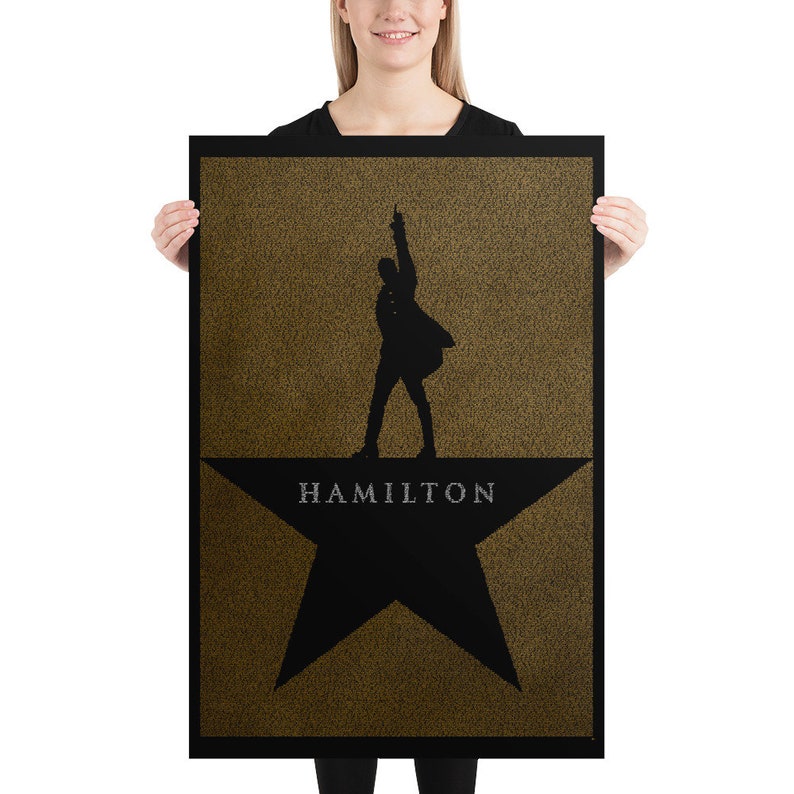 Hamilton Handwritten Script Poster Etsy