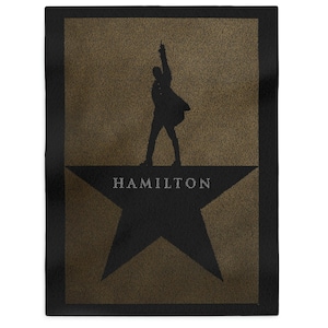 Hamilton Throw Blanket - Entire Script Written by Hand