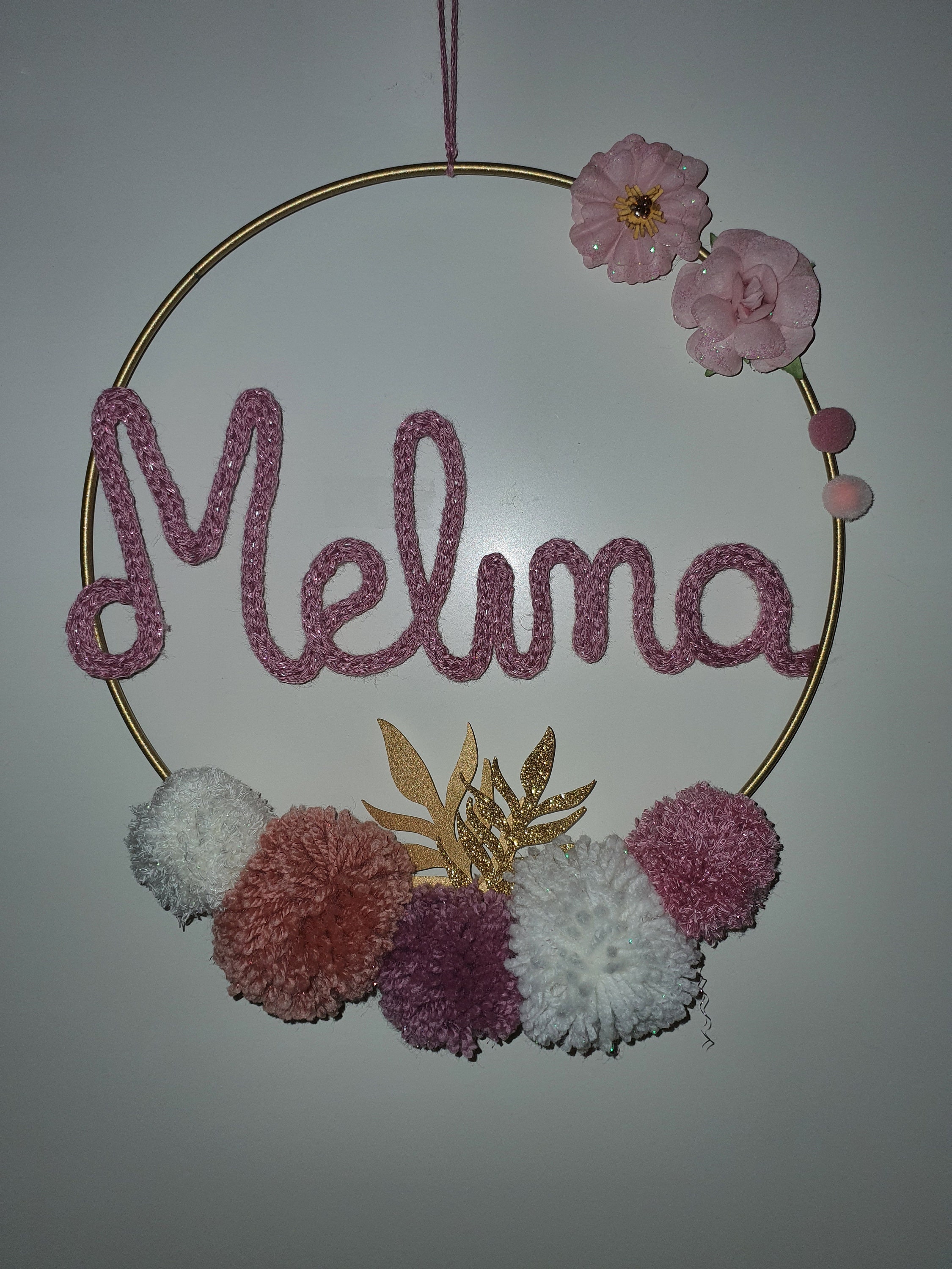 Déco Chambre Enfant et Bébé Cercle Prénom Tricotin