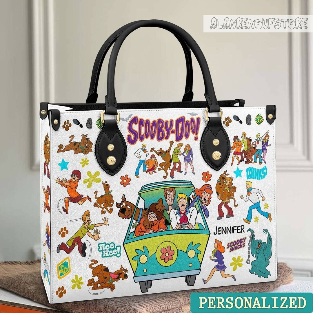 Scooby Doo Cartoon Leather Handbag Scooby Doo Print Women - Etsy