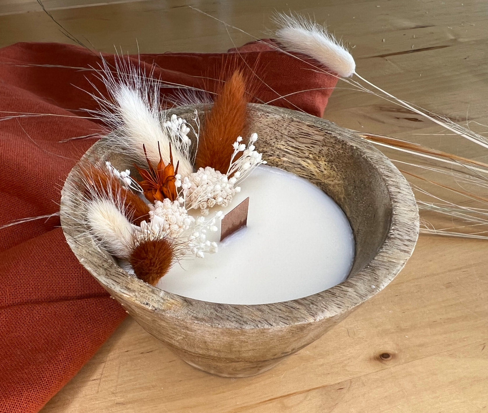 Bougie Fleurs Séchées - Bougie Parfumée