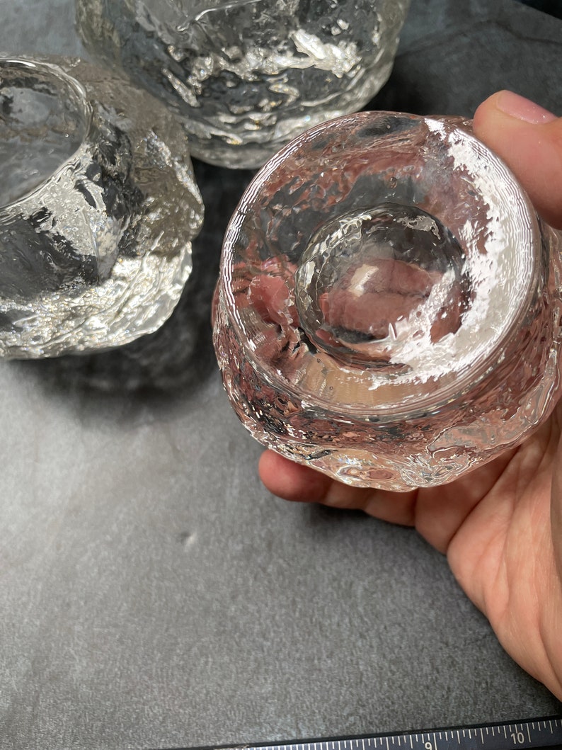 Three Kosta Boda Snowball Swedish Snowball Votive Candle Holders Etsy