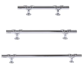 Polished Chrome Cabinet Handles, Modern Silver Drawer Pulls, Elegant Furniture Hardware