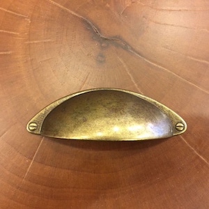 Mussel-shaped Furniture Handle Antique and Black / drawer, door, furniture furniture handle / mobilya ekipmanı
