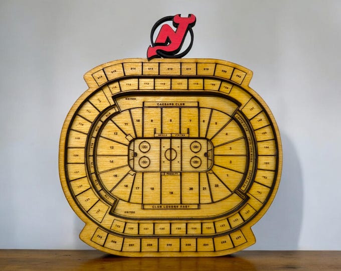 Custom Wood Hockey Stadium Replica: Multi-Layer Arena