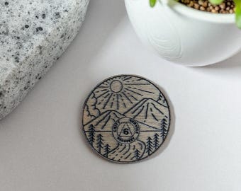 Personalized Wooden Sobriety Coin: AA / NA Anniversary Gift