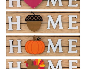 Hand Painted Magnetic Shapes: Home Sweet Home Sign Decor