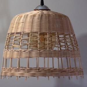 Rattan Pendant Light Wicker Chandelier Rattan Lamp Rattan Chandelier Woven Lamp Shade Rattan Ceiling Light Rustic Lamp Shade: CYO image 9