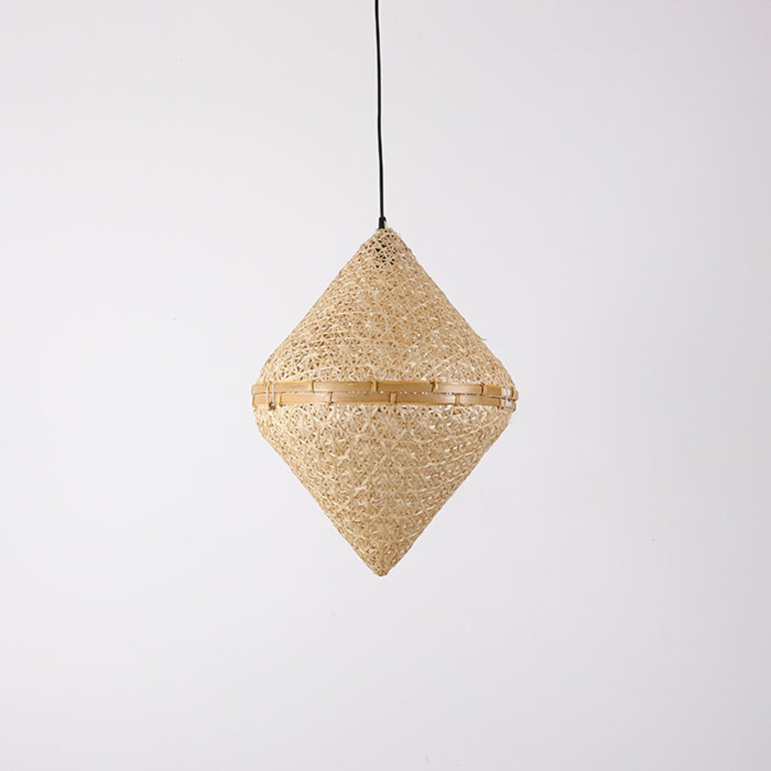 Rattan Pendant Light Large Rattan Wicker Lamp Rattan Lamp Rattan