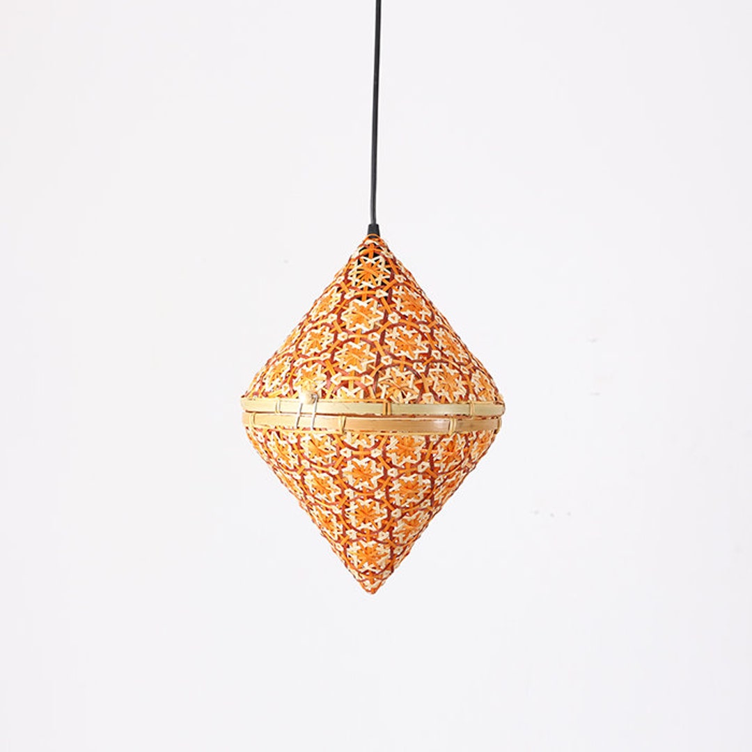 Rattan Pendant Light Large Rattan Wicker Lamp Rattan Lamp Rattan