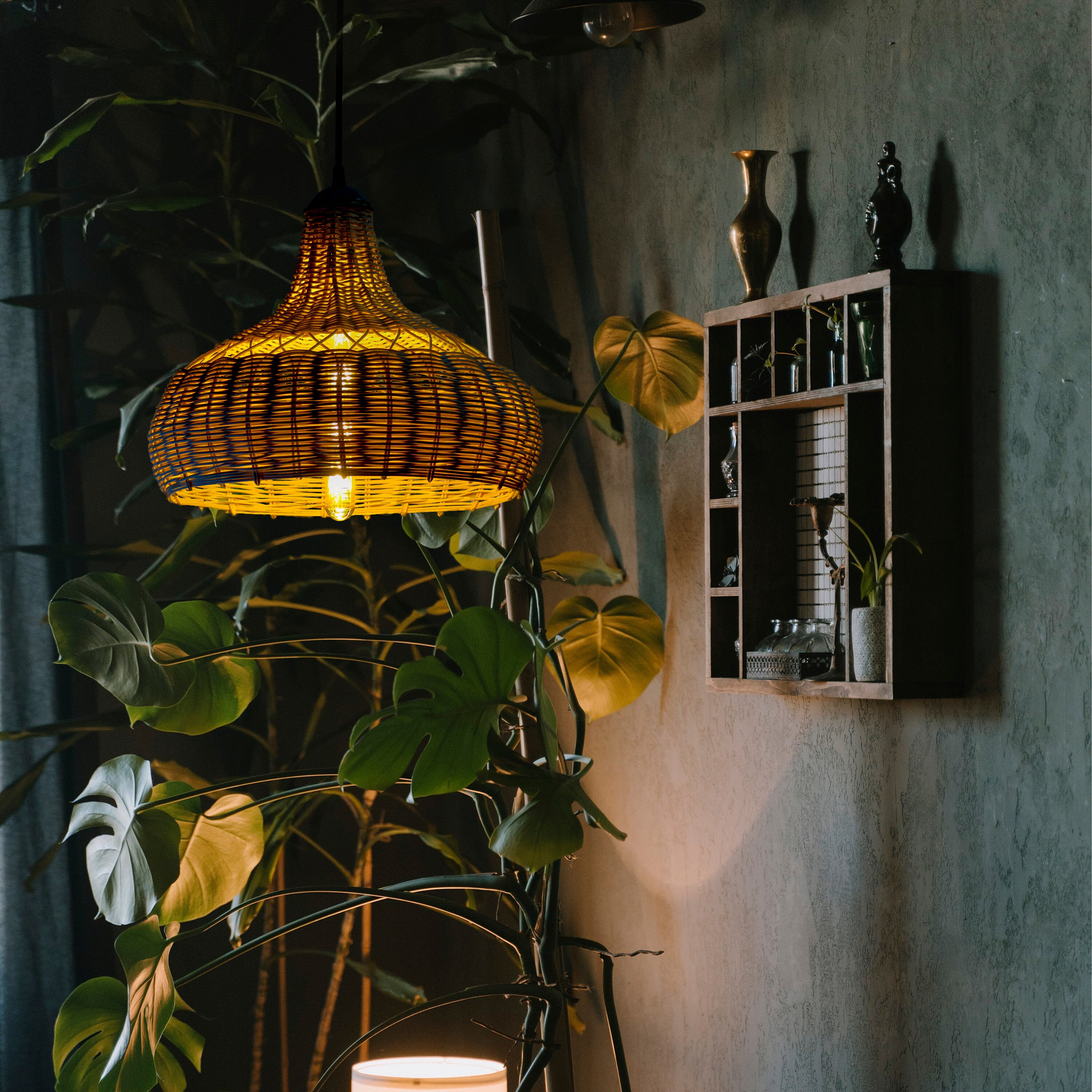 Habitat outlet bamboo lampshade