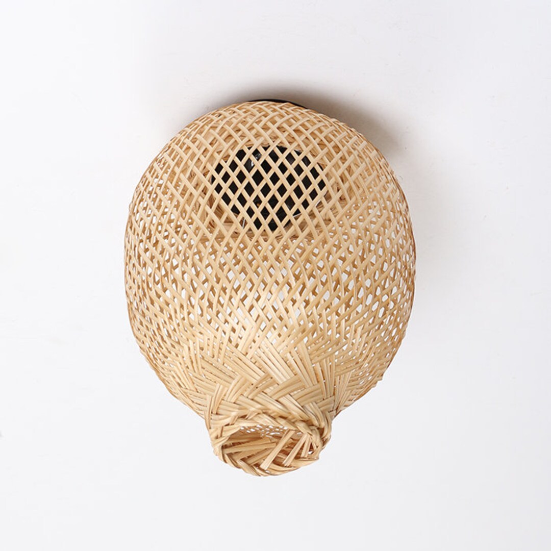 Rattan Pendant Light Large Rattan Wicker Lamp Rattan Lamp Rattan