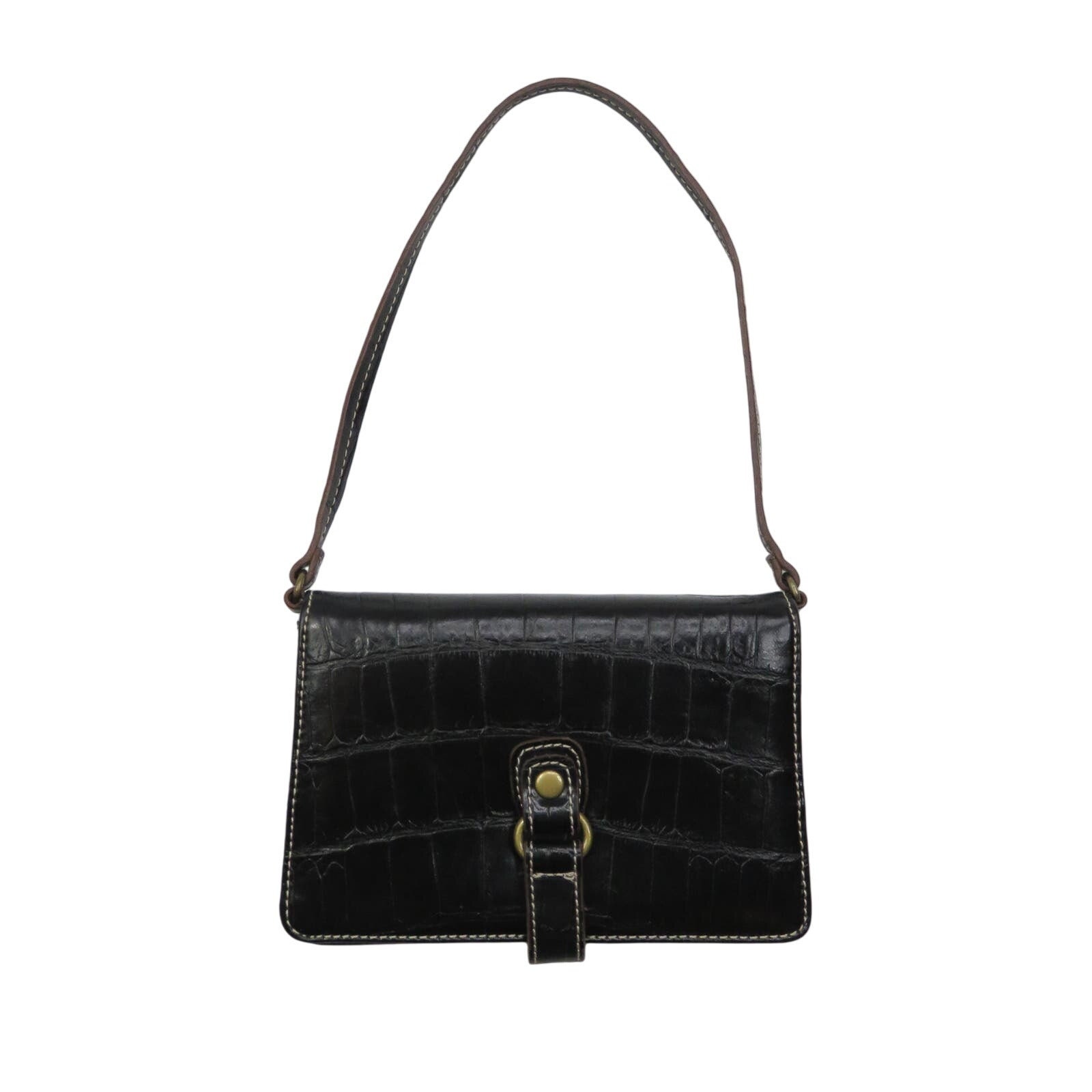 Y2K Nine West Vintage Black Alligator Mini Bag Faux Leather - Etsy