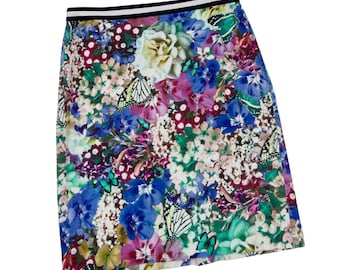 90s Tommy Hilfiger Floral Butterfly Pencil Skirt - Size 6