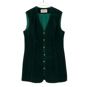 Vintage Velvet 70s Vest - Etsy