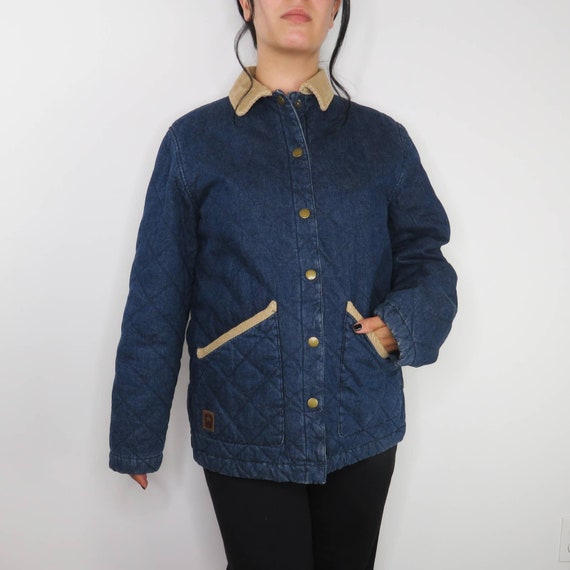 1990s Vintage Ralph Lauren Denim Jacket Paisley L… - image 1