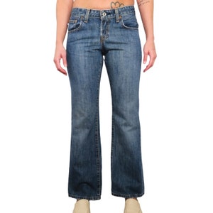 90s Vintage Ralph Lauren Jeans Dark Wash Boot Cut Retro Size 2 Waist 26&quot;