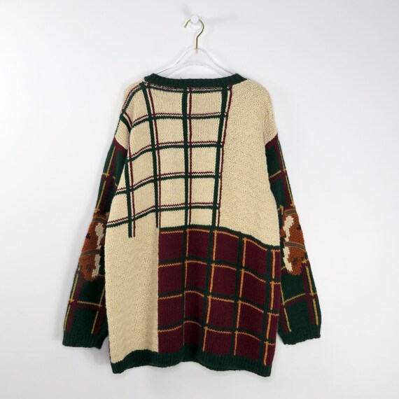 1980s Vintage Sweater Equestrian Knit Vintage Swe… - image 4