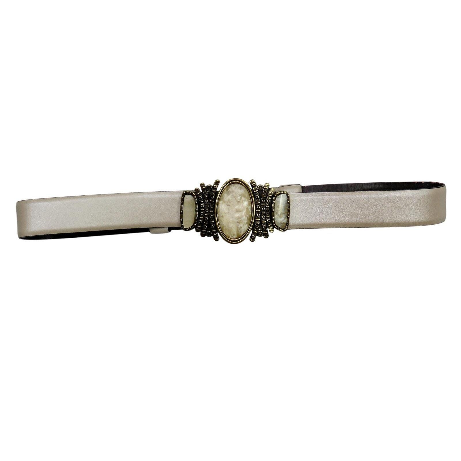 Chico’s Two-Tone Gold Silver Abstract Link Belt Organic Steampunk Chicos Gold Belt - Etsy main image 3