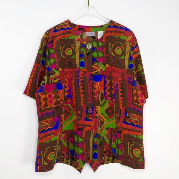 Bora Bora 1980s Vintage Rainbow Geometric Multico… - image 3