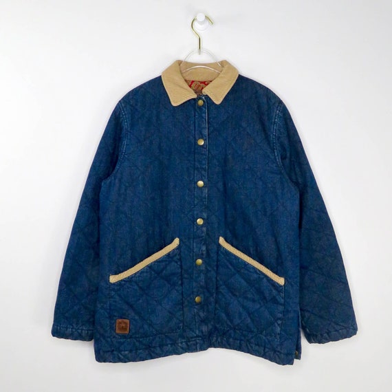 1990s Vintage Ralph Lauren Denim Jacket Paisley L… - image 5