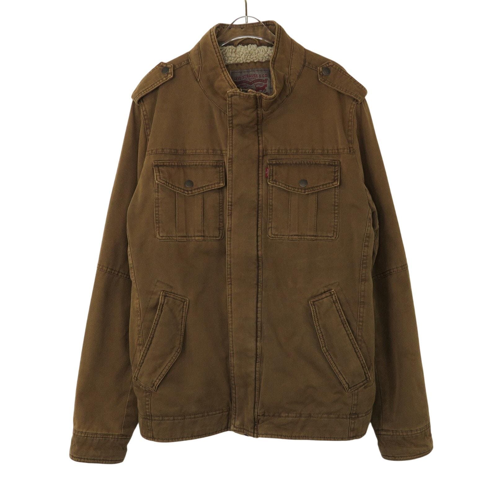 Levi's Men's Brown Sherpa Lined Trucker Jacket Utility Jacket