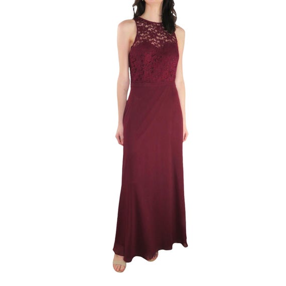 denim halter dress forever 21 Halter Maxi Column Dress Black / S