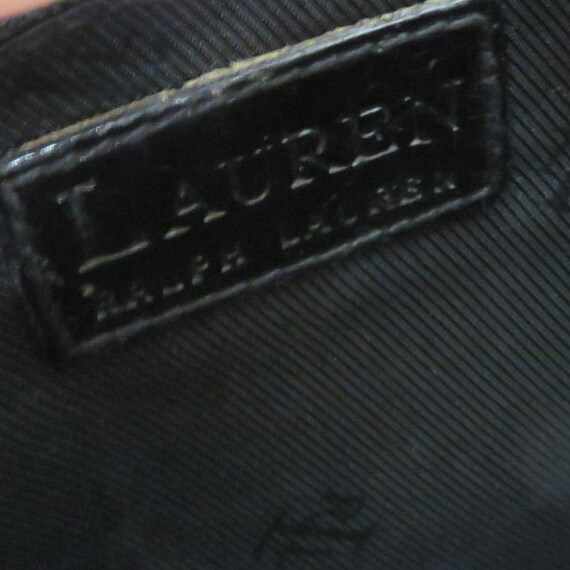 Vintage Ralph Lauren Black Embossed Crocodile Lea… - image 7