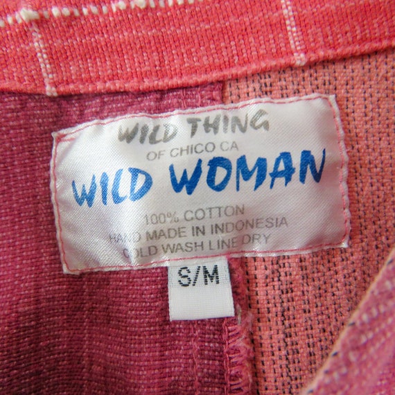 Wild Thing 1990s Vintage Pink Patchwork Multi-Pri… - image 7